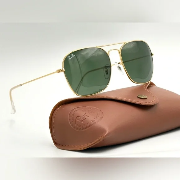 Ray-Ban RB3136 Caravan Sunglasses Green G-15 Lens Arista - Picture 6 of 9